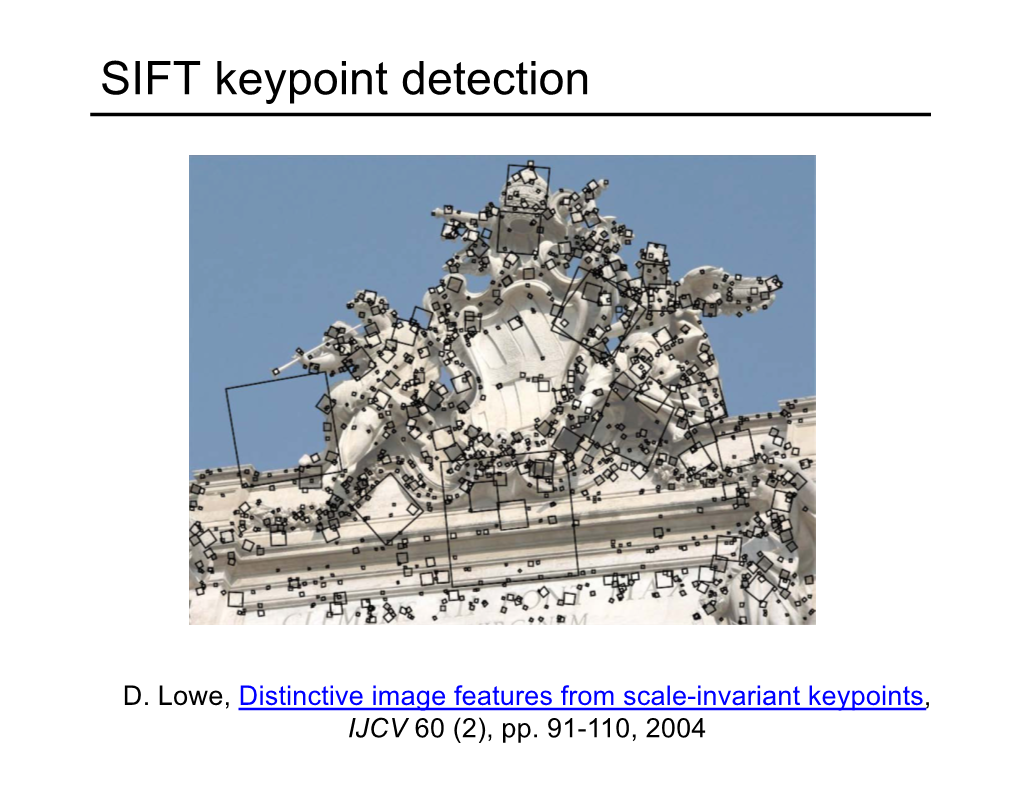 SIFT Keypoint Detection