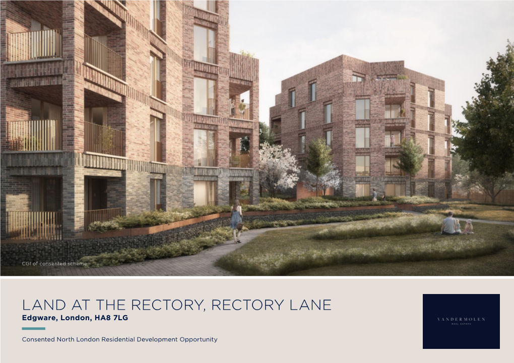 Land at the Rectory, Rectory Lane Edgware, London, HA8 7LG