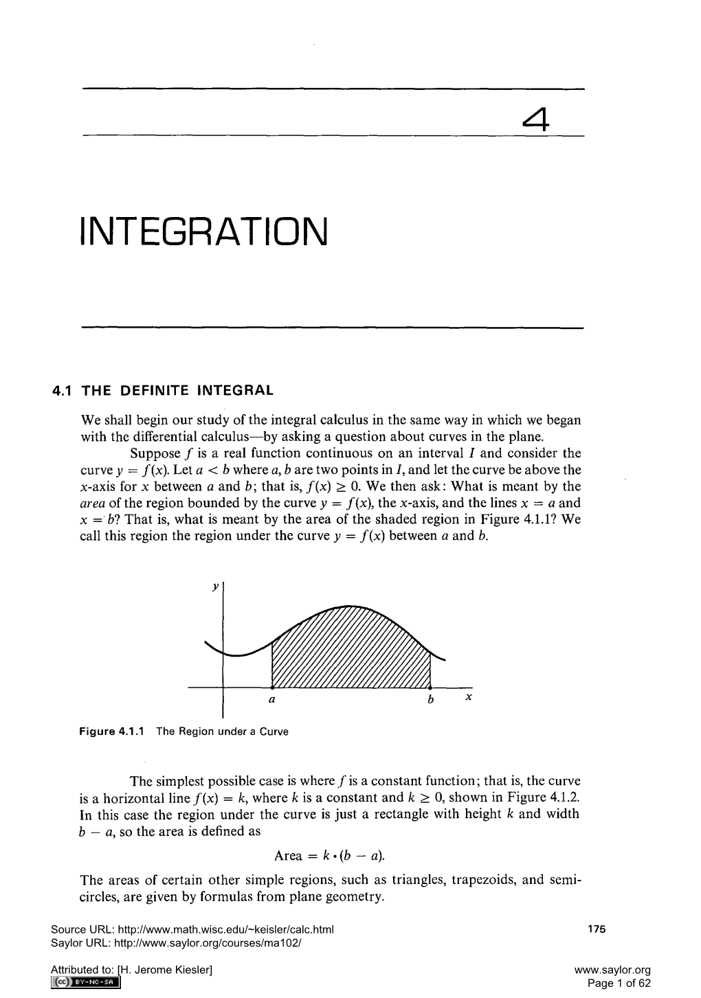 The Definite Integral