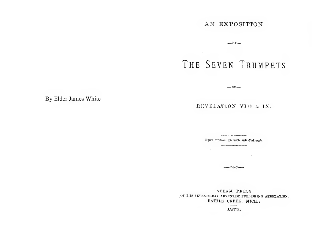 White, James. an Exposition of the Seven Trumpets of Revelation VIII