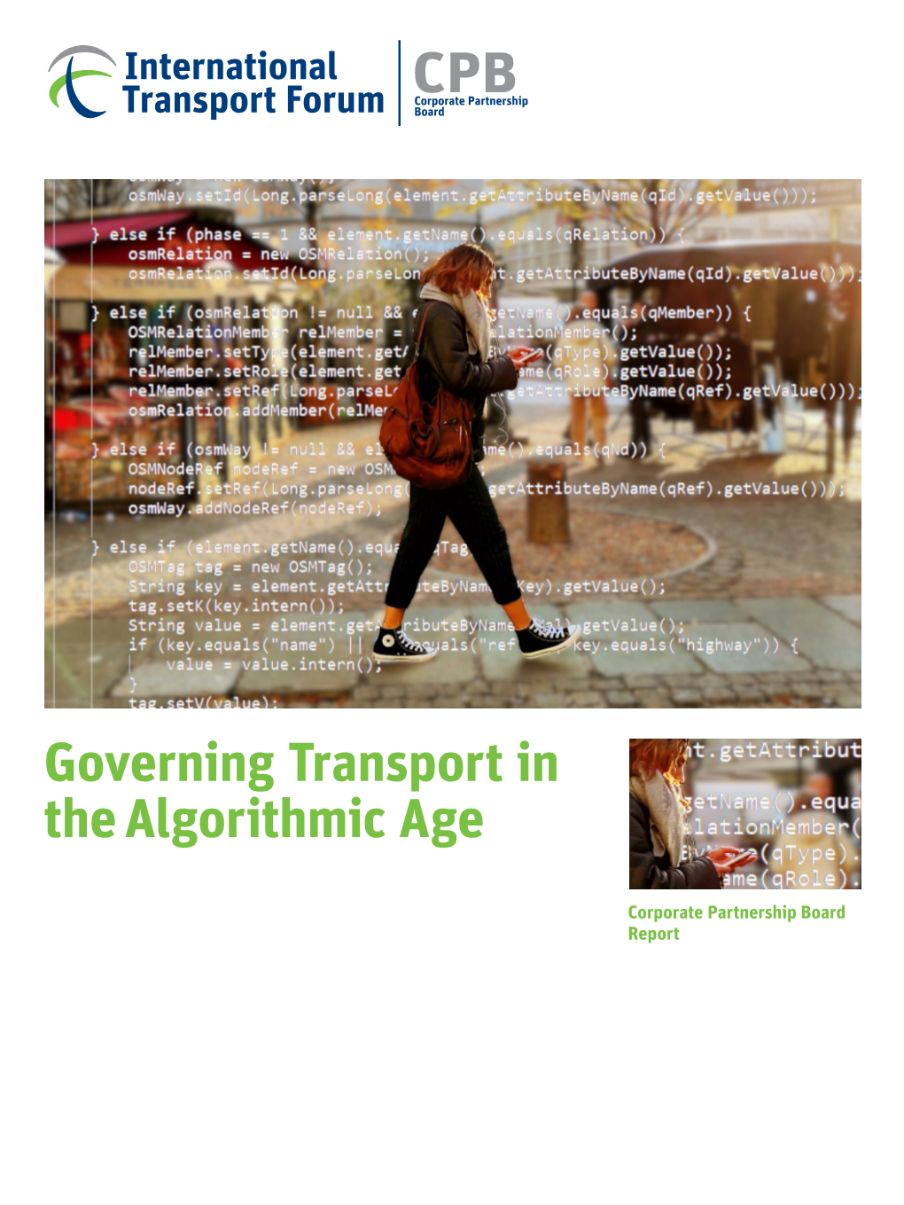 Governing Transport in Thealgorithmic
