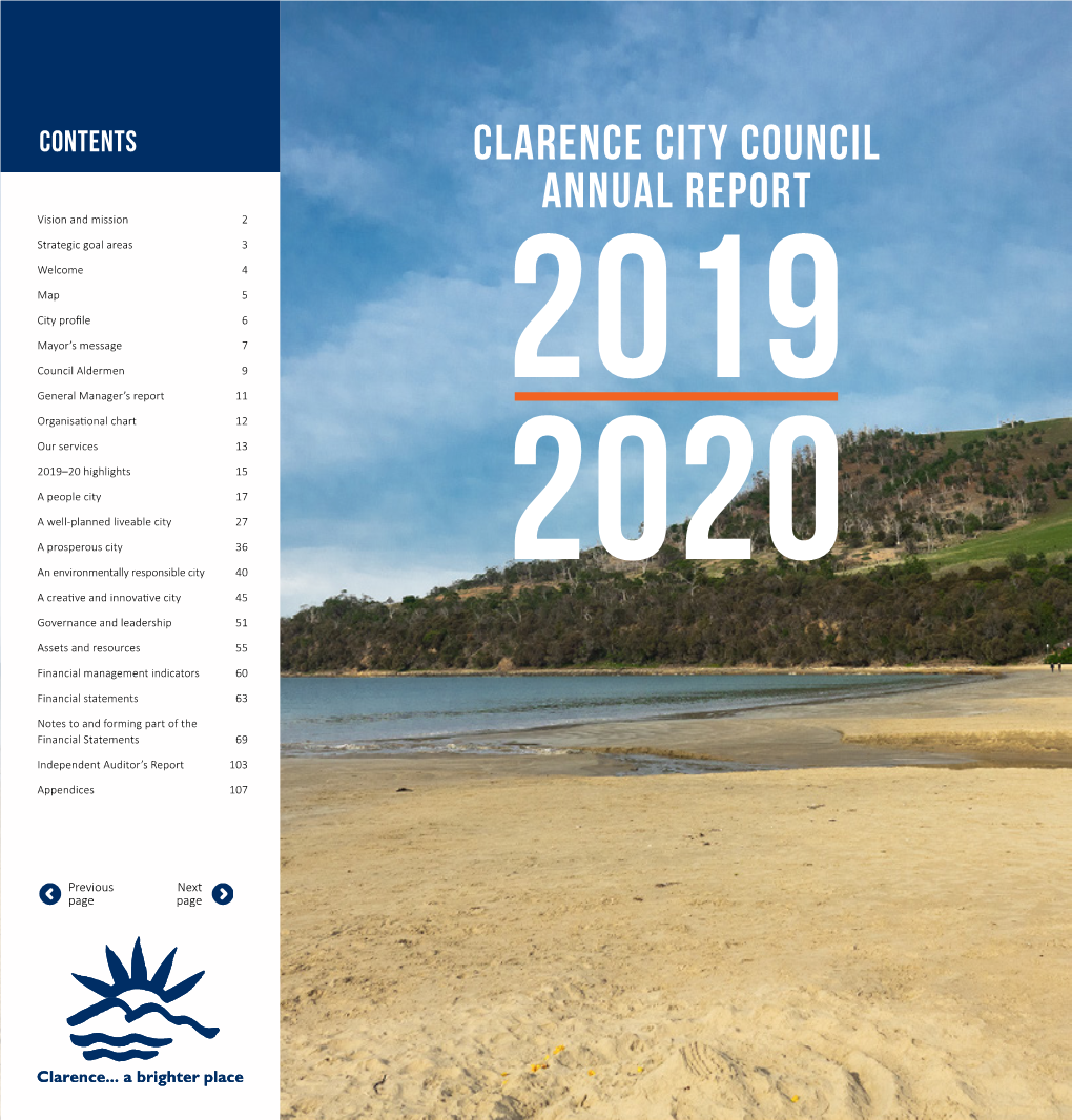 Clarence City Council Annual Report 2019-2020