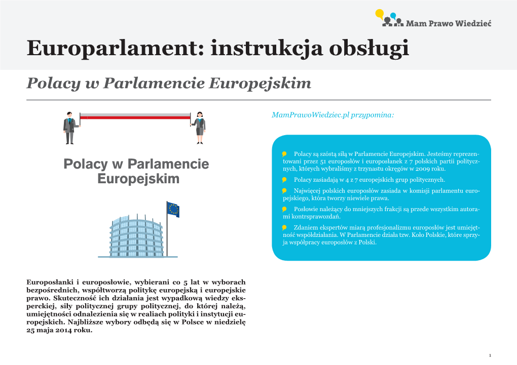 Europarlament: Instrukcja Obsługi