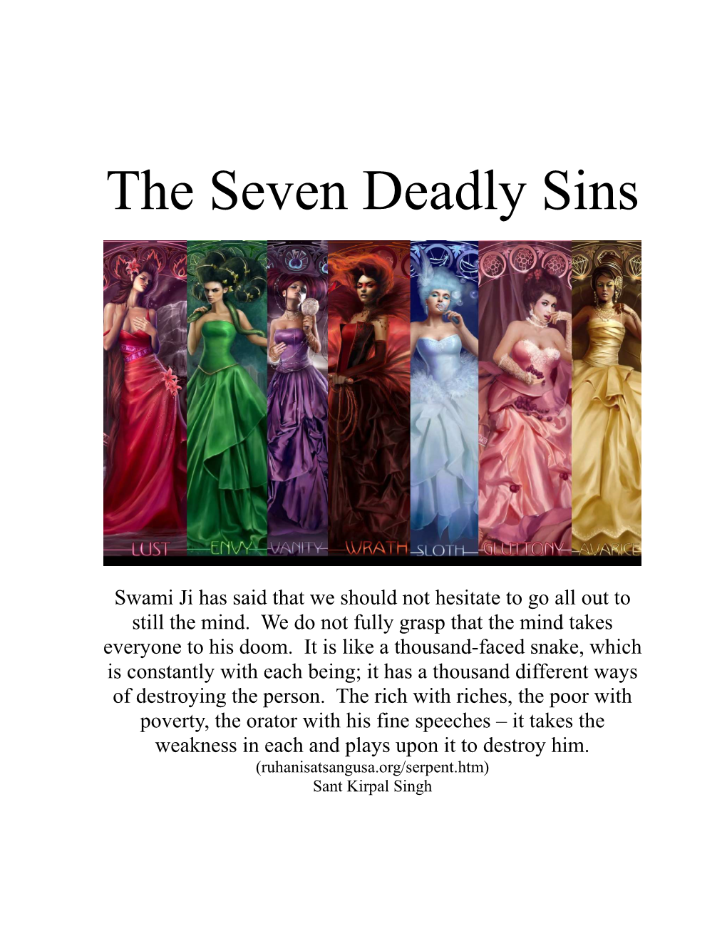 Seven Deadly Sins