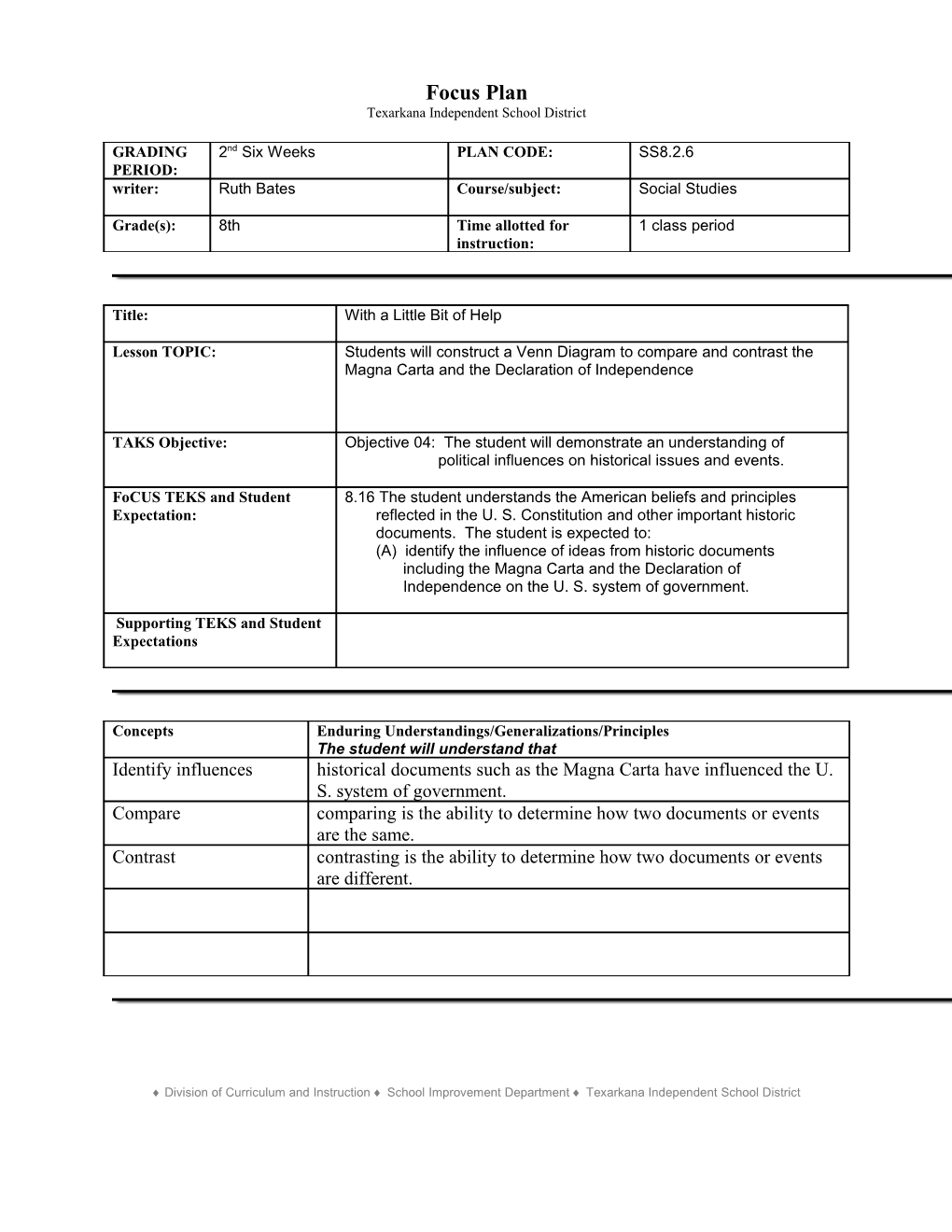 TEKS Lesson Plan/Unit Plan s5