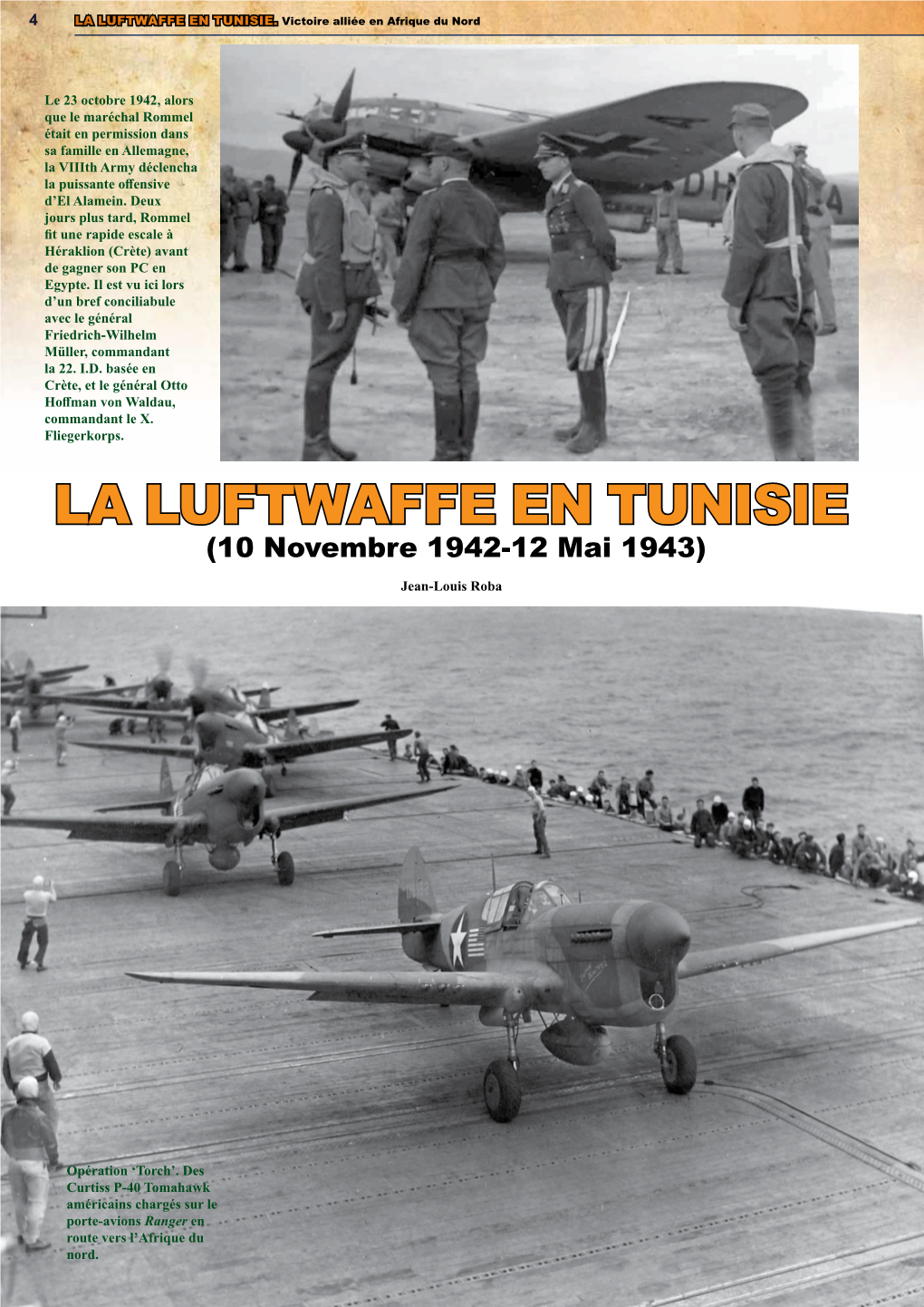 La Luftwaffe En Tunisie