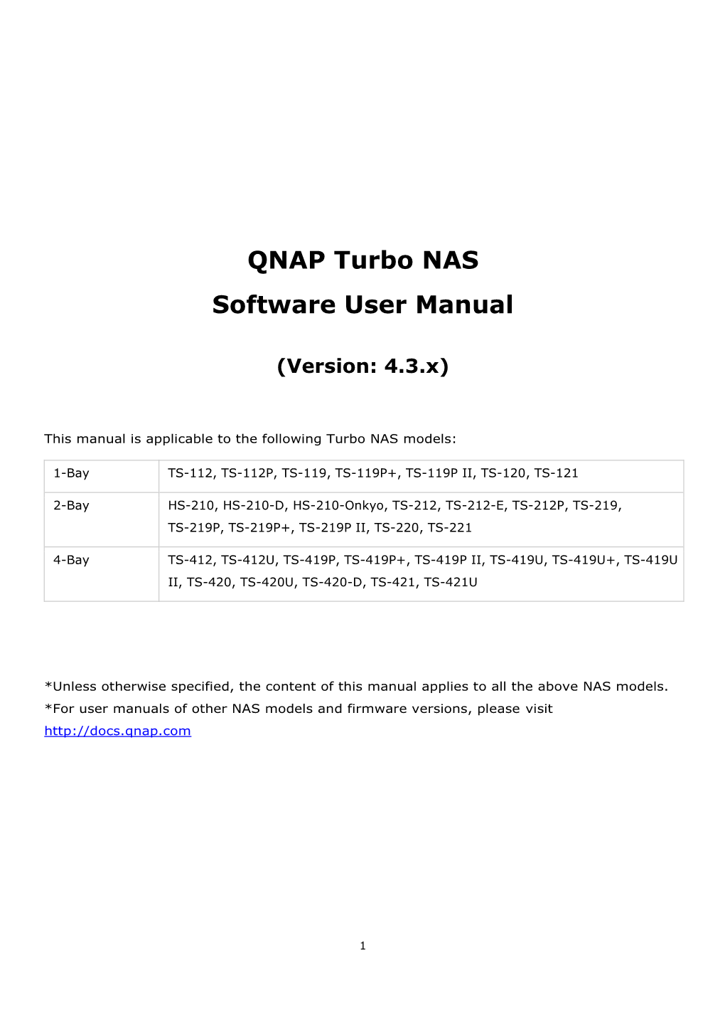 QNAP Turbo NAS Software User Manual