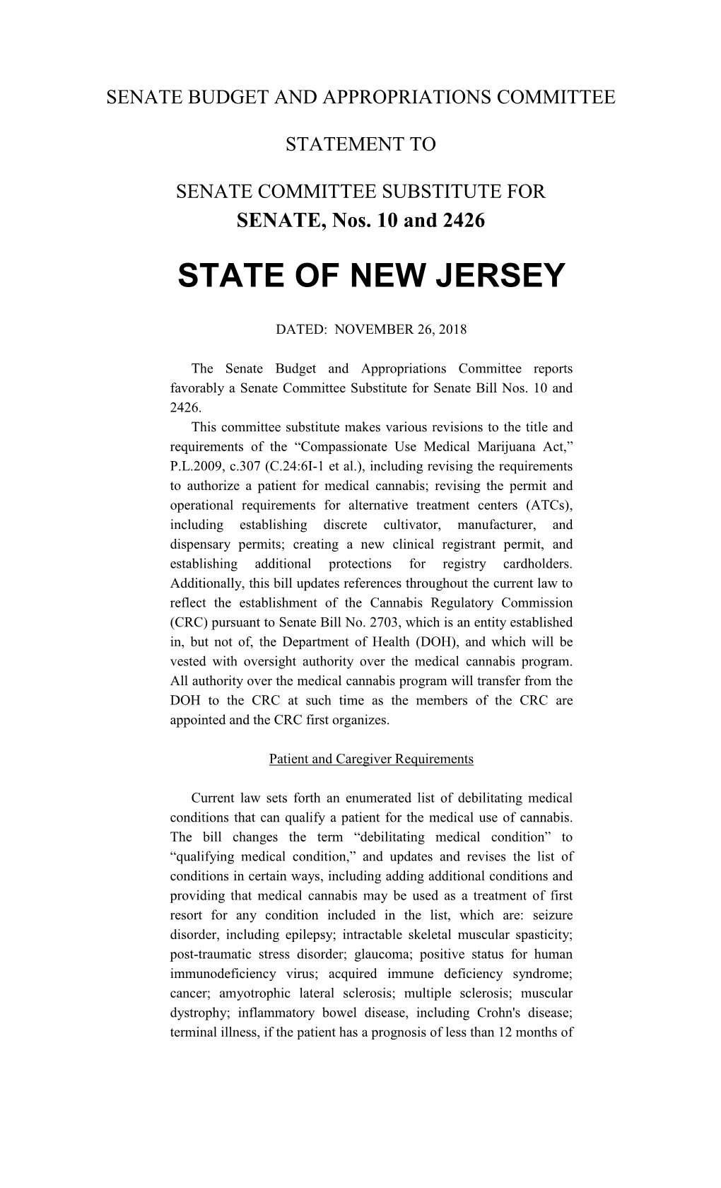 State of New Jersey