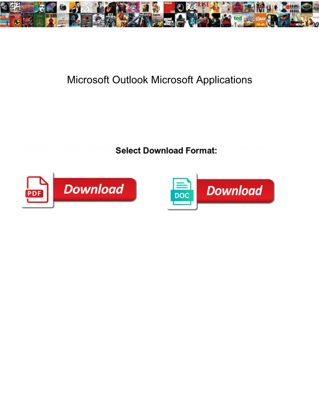 Microsoft Outlook Microsoft Applications