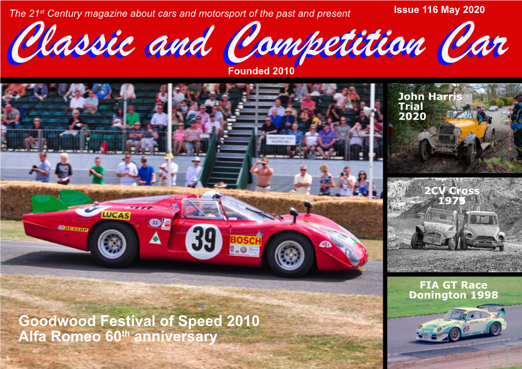 Classic and Competition Car May 2020 2 All Content Is Copyright Editorial