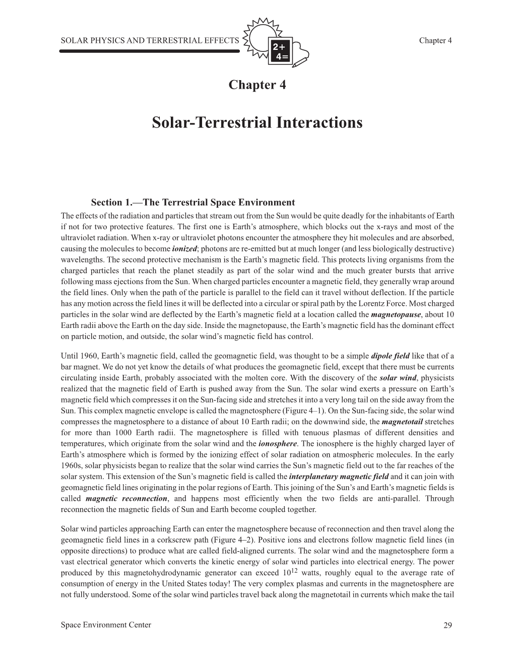 Solar-Terrestrial Interactions