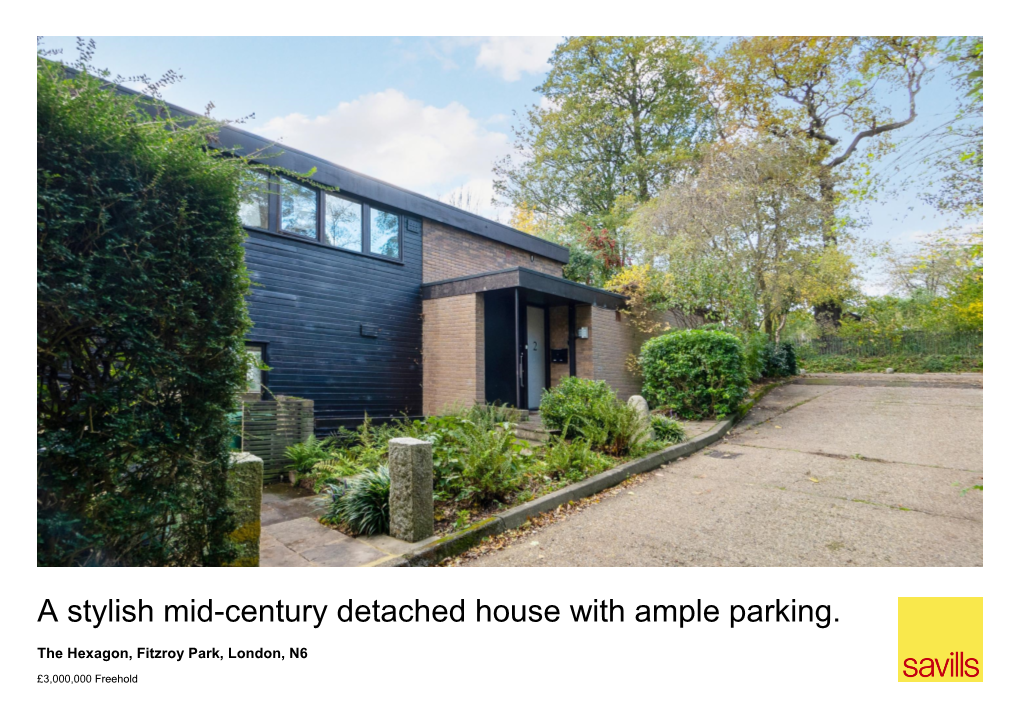 A Stylish Mid-Century Detached House with Ample Parking