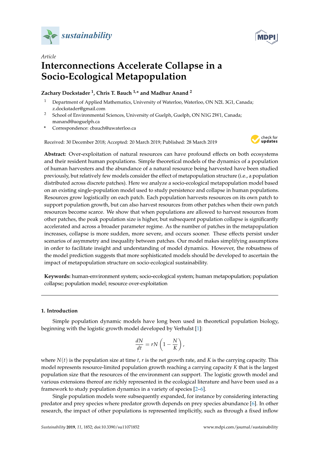 Interconnections Accelerate Collapse in a Socio-Ecological Metapopulation