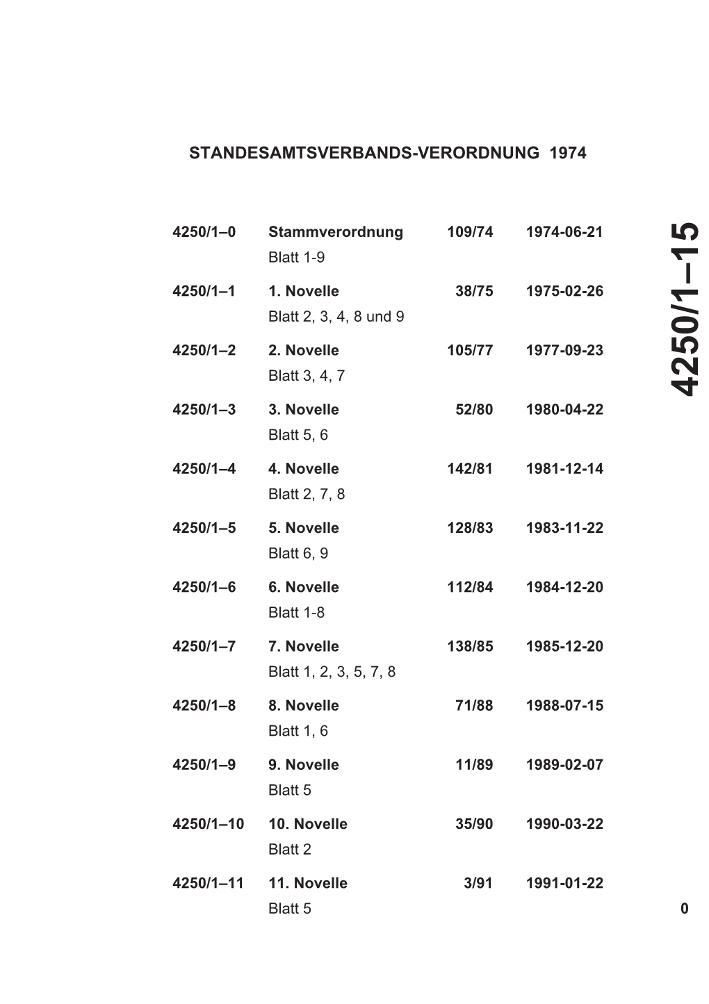 Standesamtsverbands-Verordnung 1974