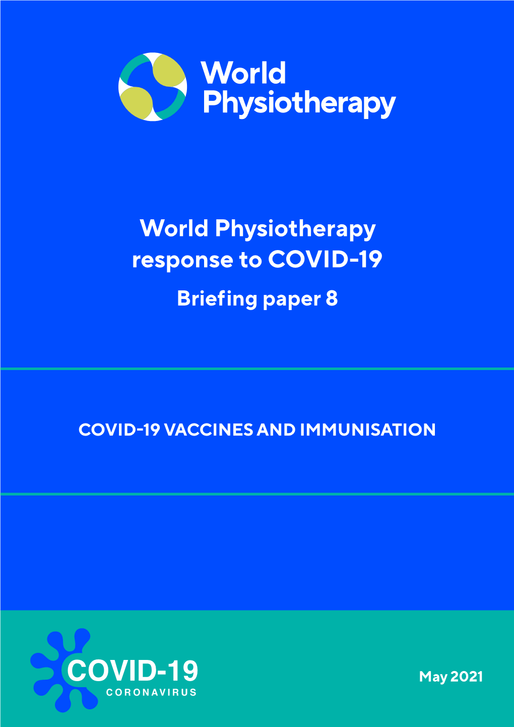 World Physiotherapy Response to COVID-19 Briefing Paper 8