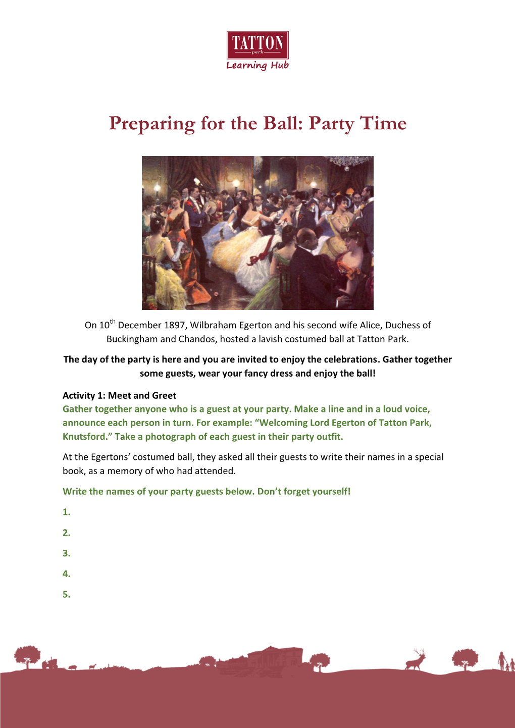 Preparing for the Ball: Party Time