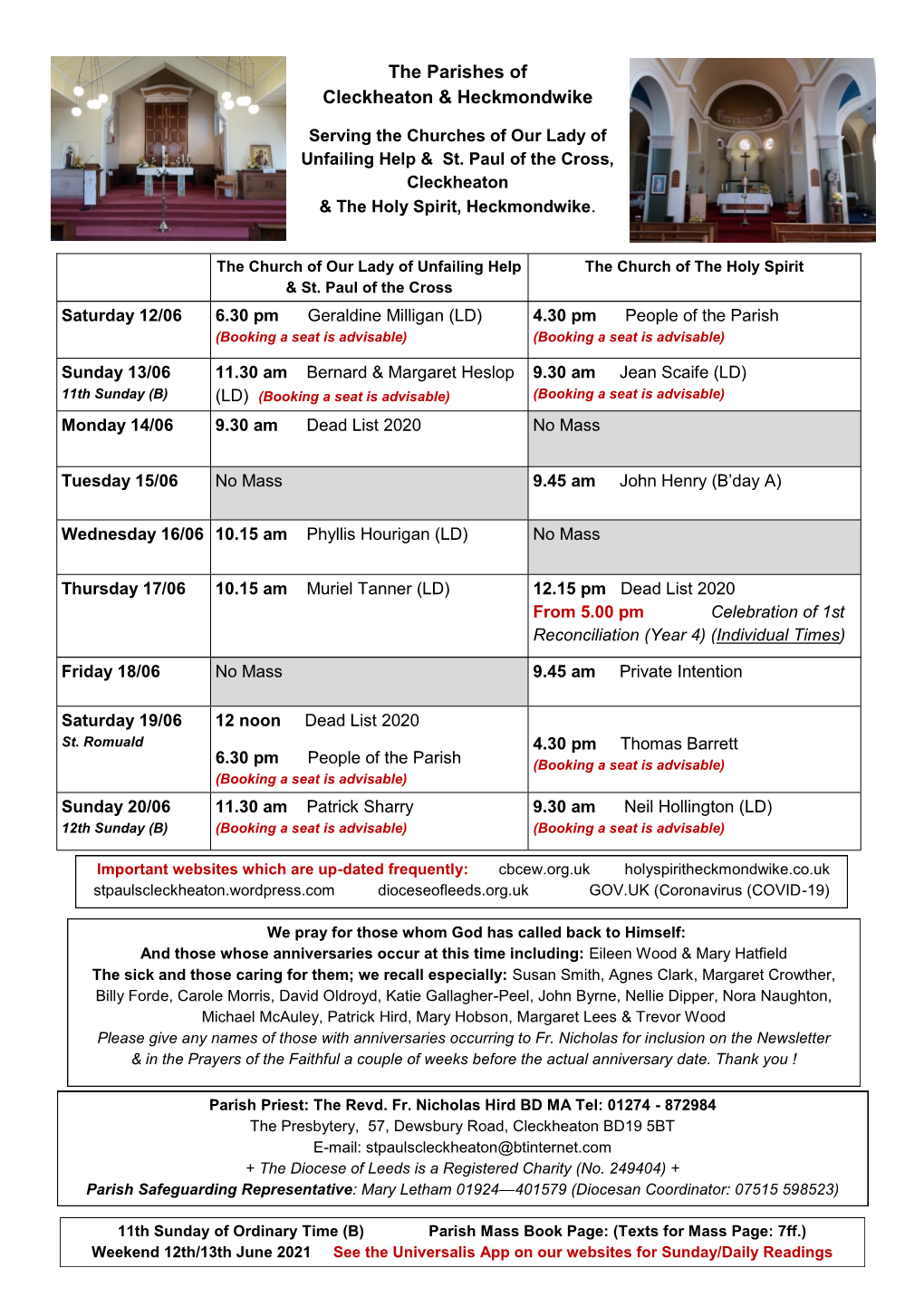 The Parishes of Cleckheaton & Heckmondwike