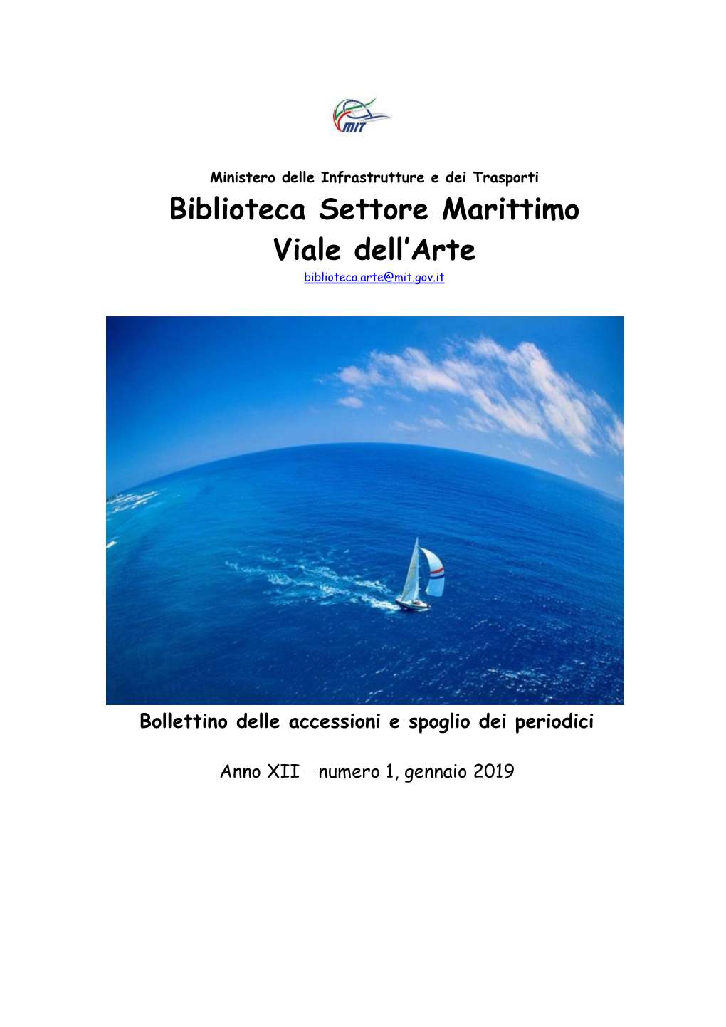 Bollettino Delle Accessioni E Spoglio Dei Periodici 2019