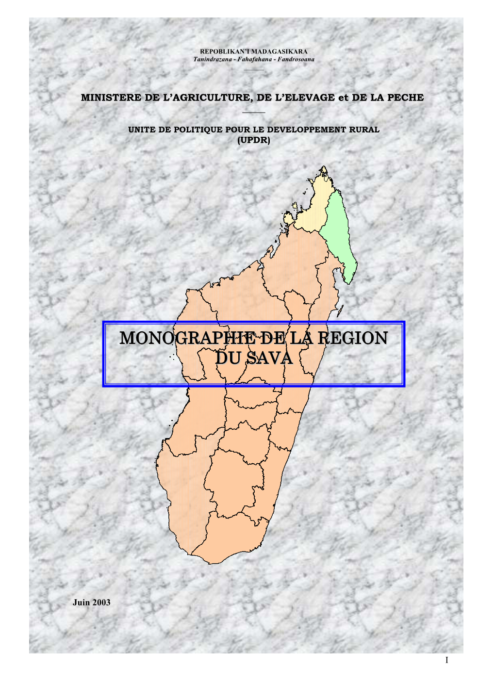 Monographie De La Region Du Sava