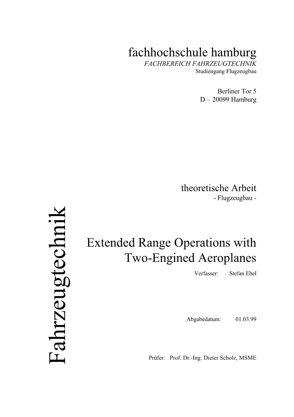 ETOPS Extended Twin Engine Operations