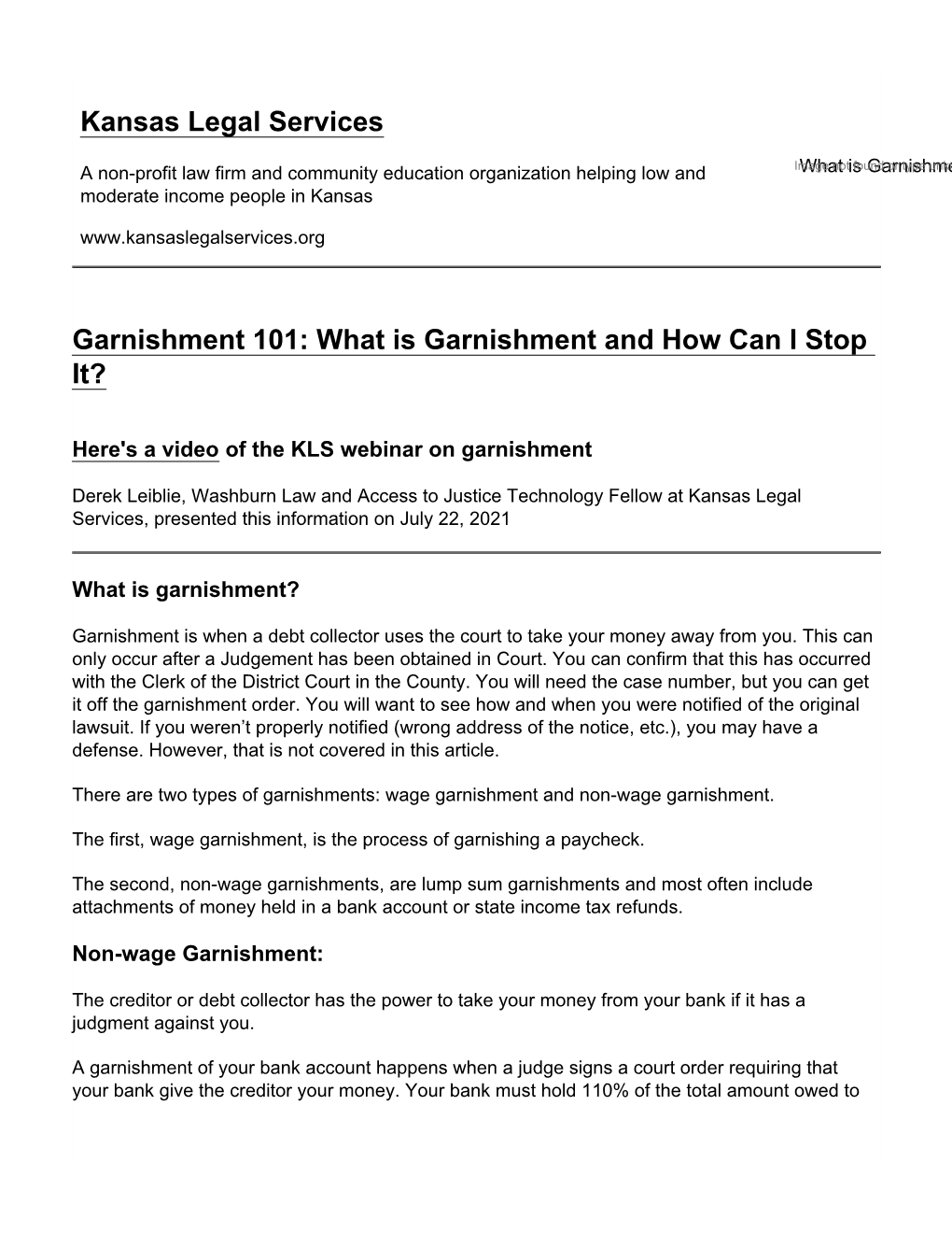 What Is Garnishment and How Can I Stop It?