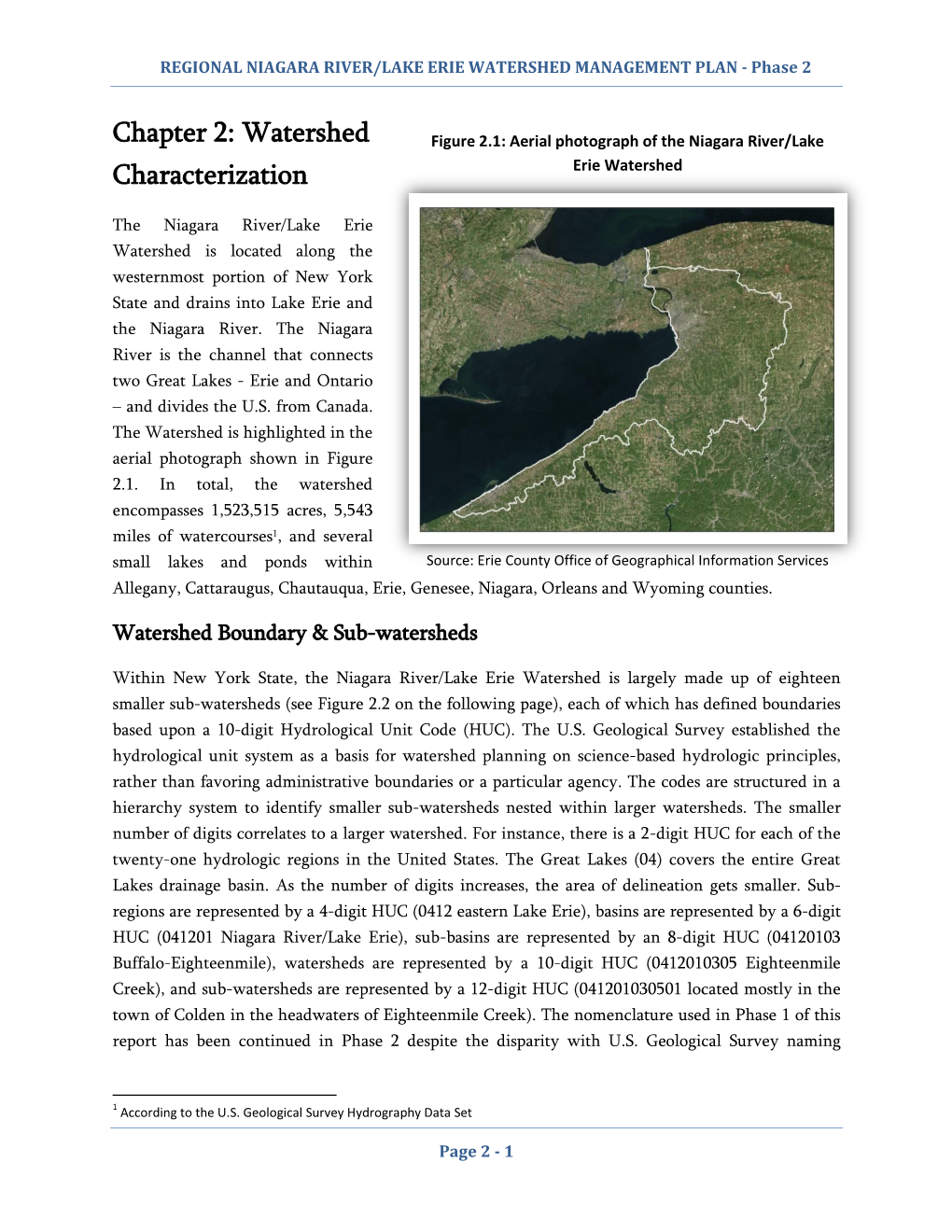 Chapter 2: Watershed Characterization