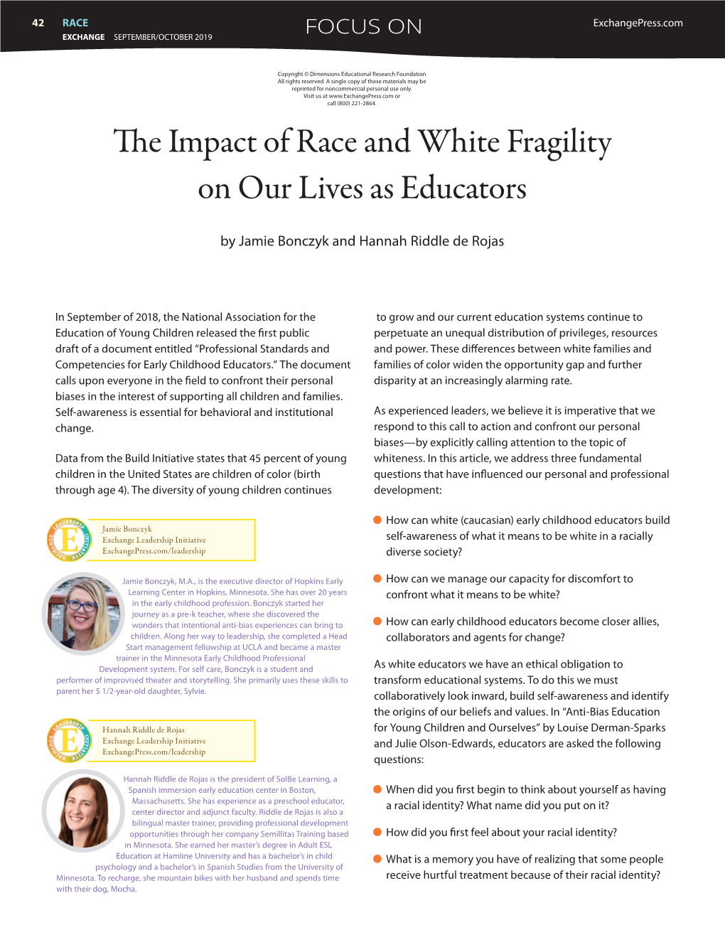 The Impact of Race and White Fragility on Our Lives As Educators