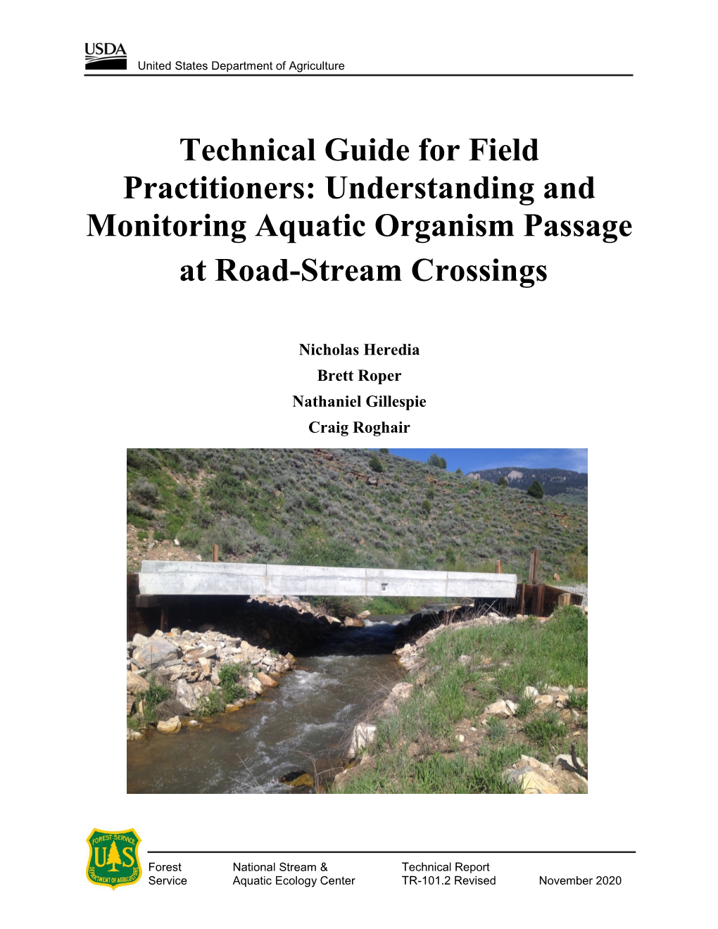 Understanding and Monitoring Aquatic Organism Passage at Road-Stream Crossings