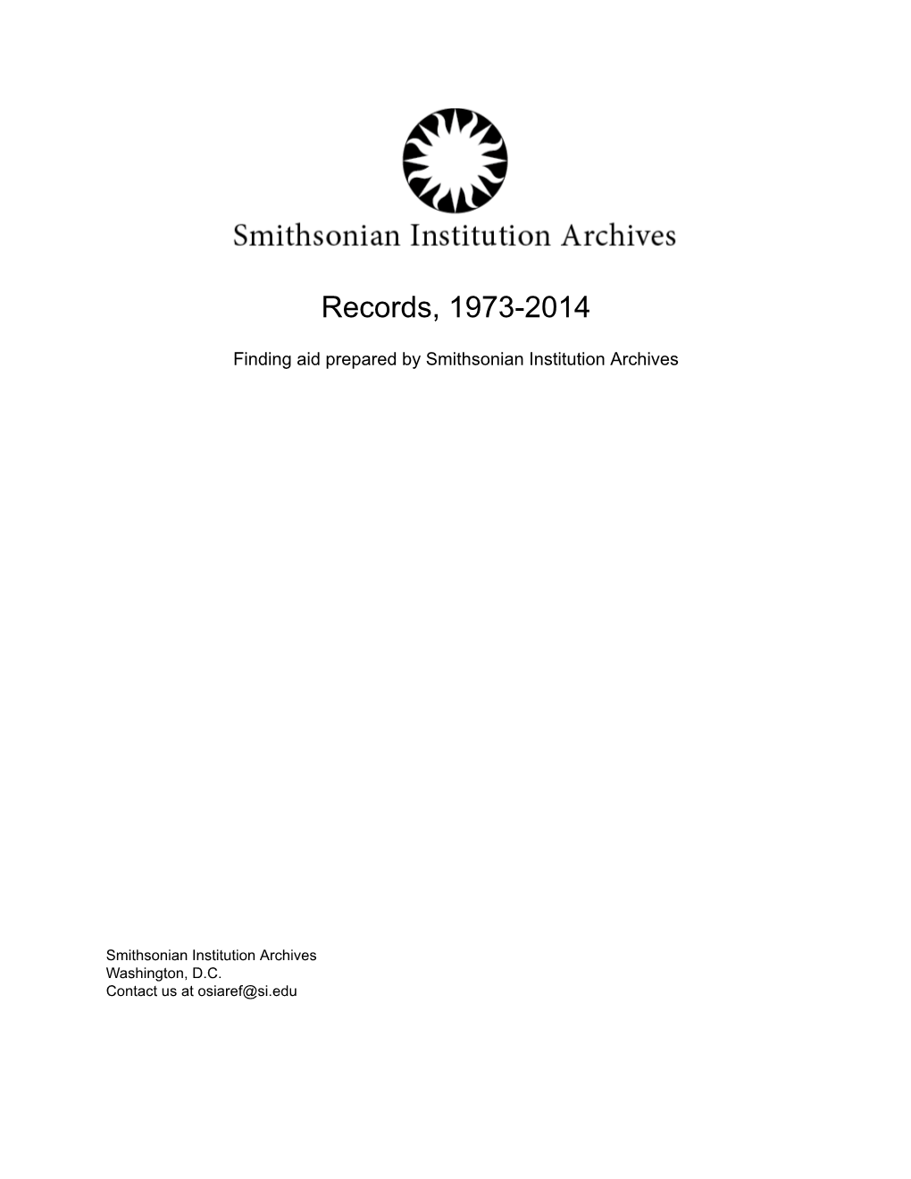 Records, 1973-2014