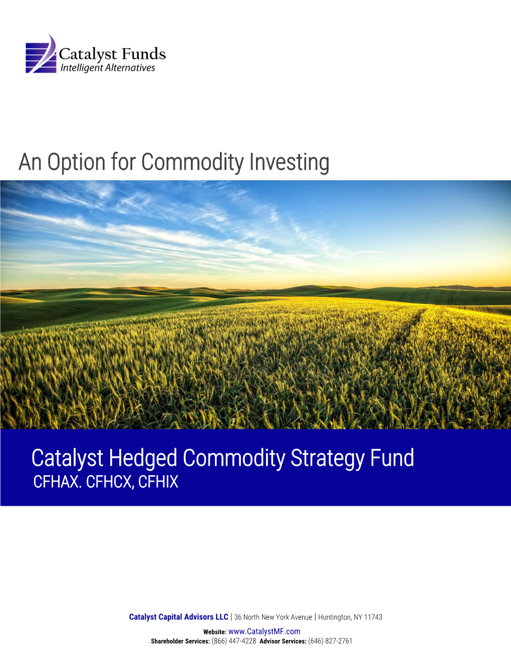 Catalyst Hedged Commodity Strategy Fund an Option for Commodity