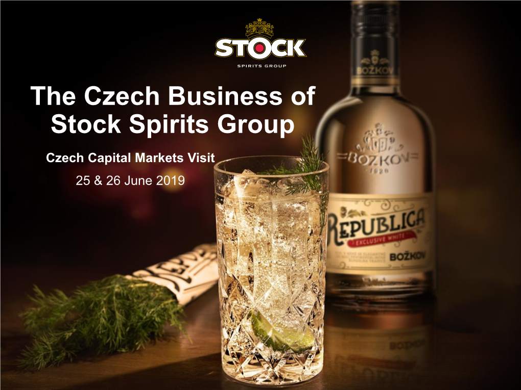 The Czech Business of Stock Spirits Group