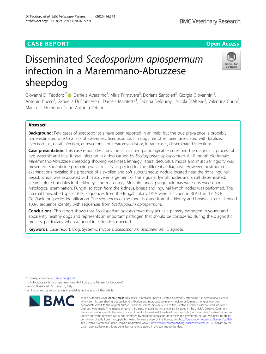 Disseminated Scedosporium Apiospermum Infection in A