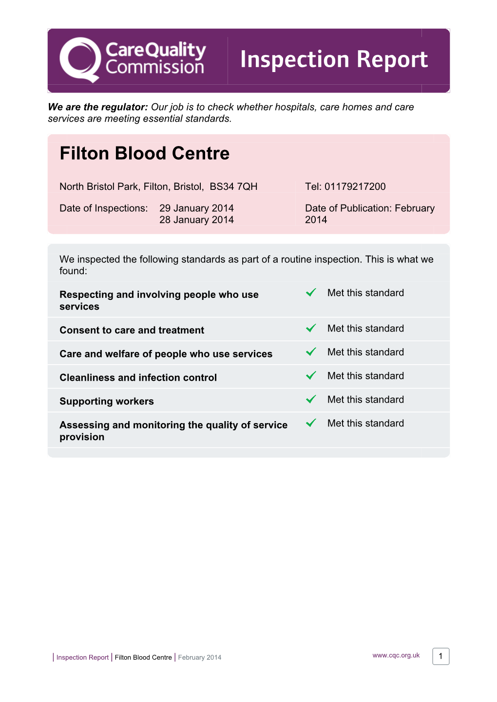 Filton Blood Centre