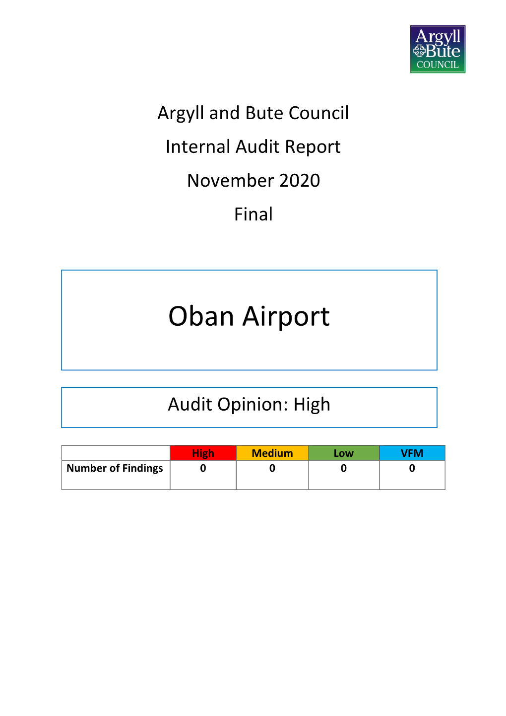 Oban Airport