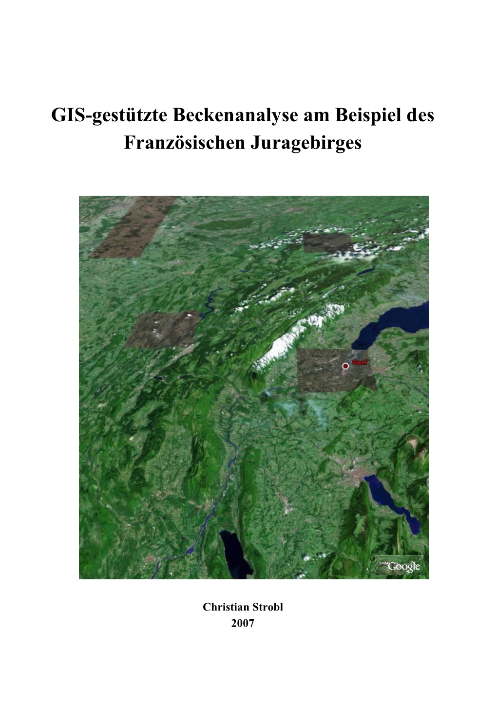 GIS-Gestützte Beckenanalyse Am Beispiel Des Französischen Juragebirges