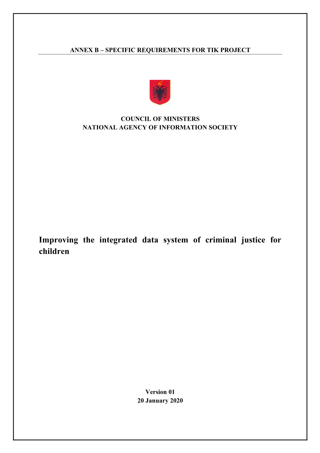 Improving the Integrated Data System of Criminal Justice for Children