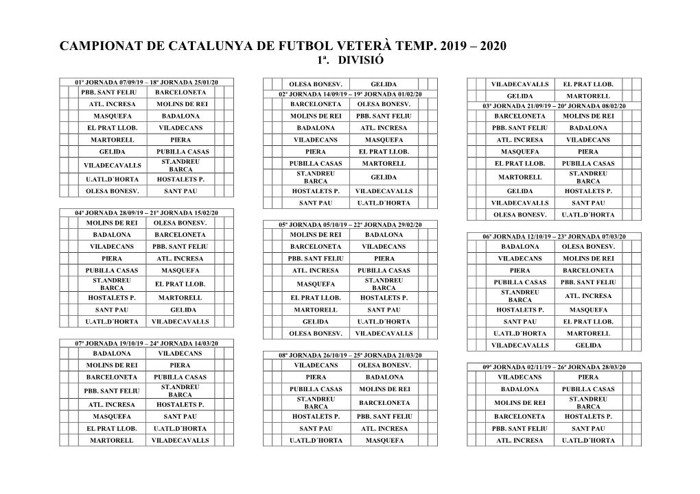 Campionat De Catalunya De Futbol Veterà Temp