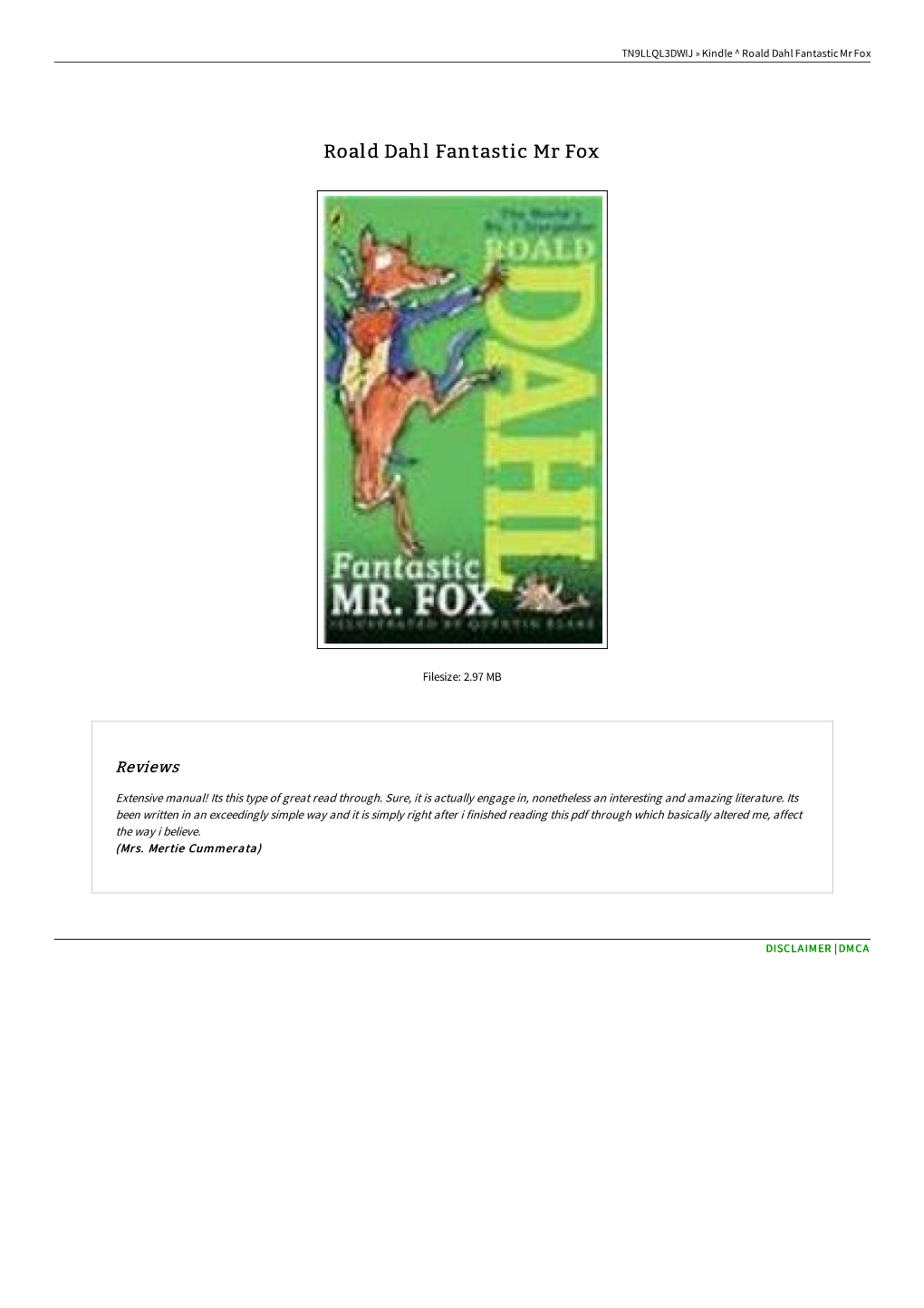Read PDF // Roald Dahl Fantastic Mr Fox &gt; 9KYOHRLVPNP0