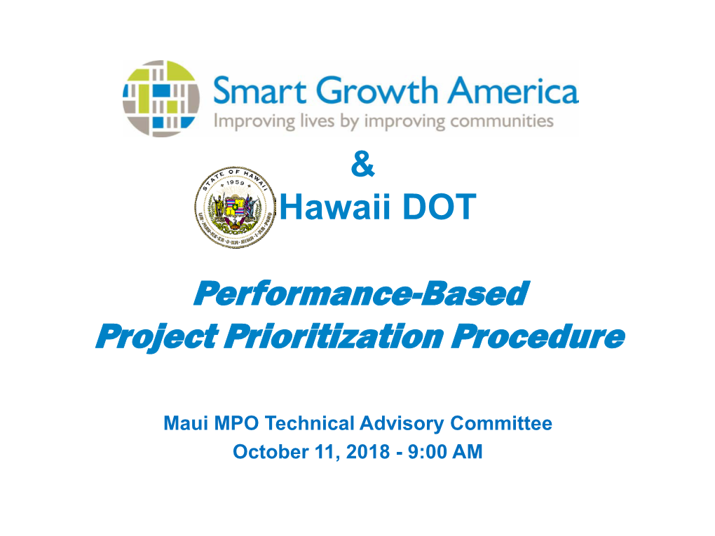 Performance-Based Project Prioritization Procedure