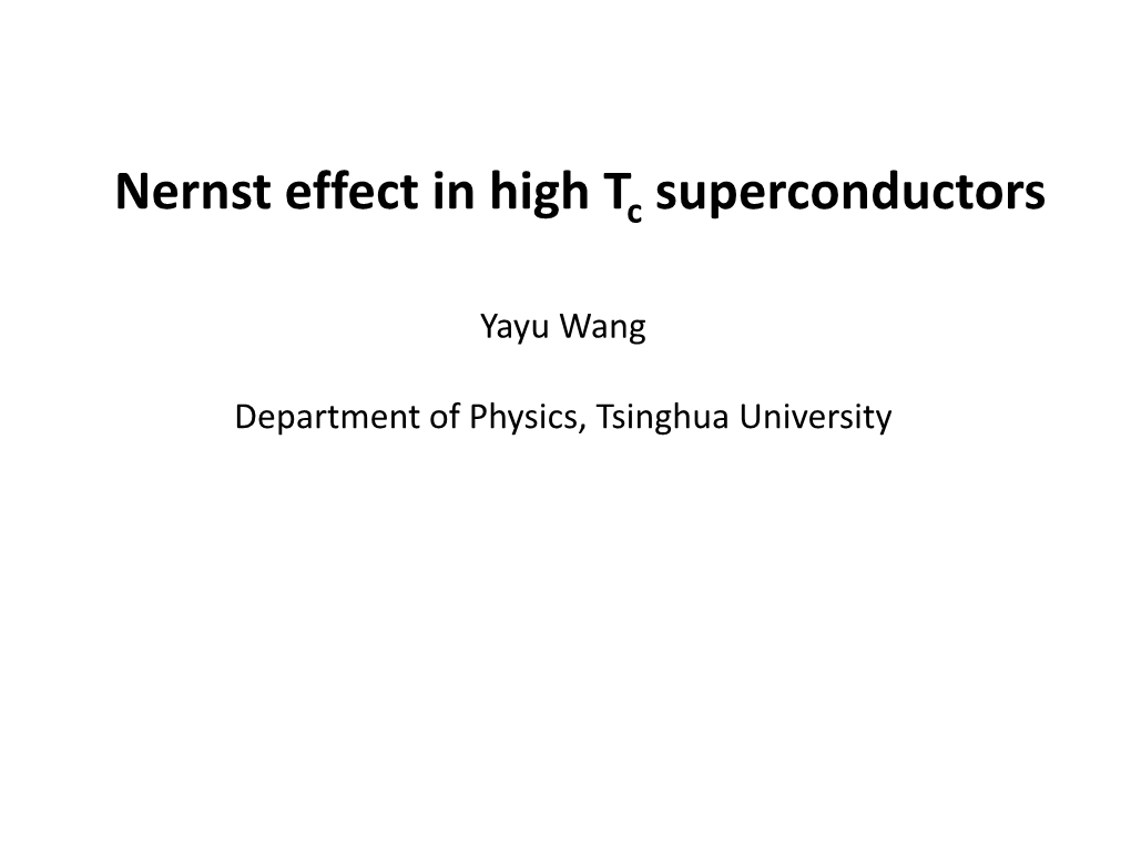 Nernst Effect in High-Tc Superconductors
