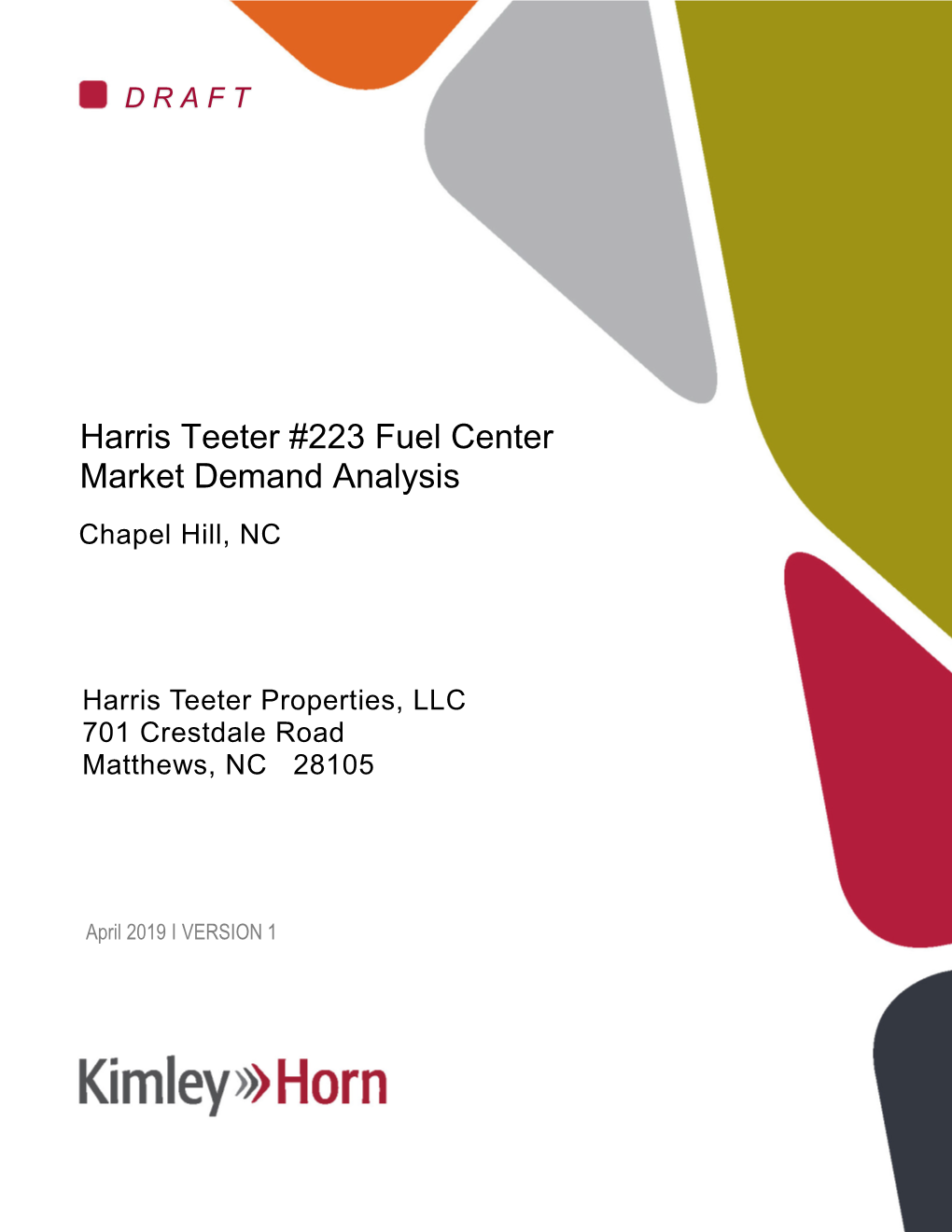 Harris Teeter #223 Fuel Center Market Demand Analysis