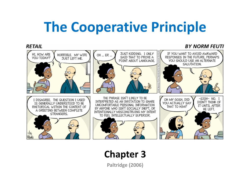 The Cooperative Principle