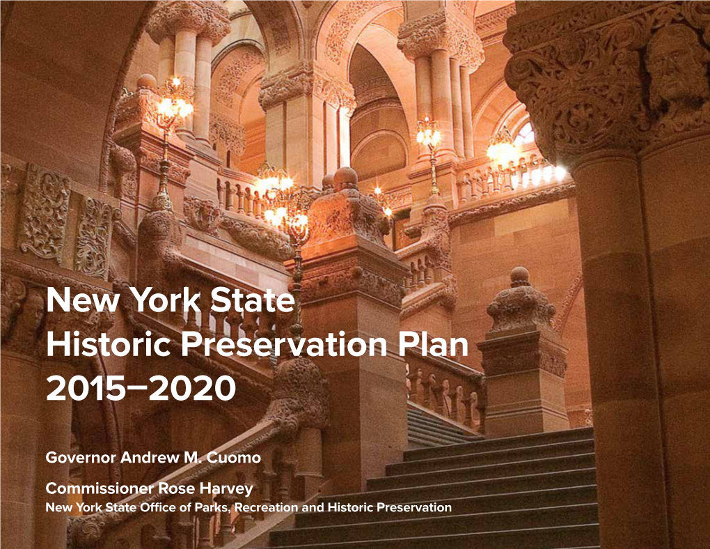 The New York State Historic Preservation Plan for 2015-2020