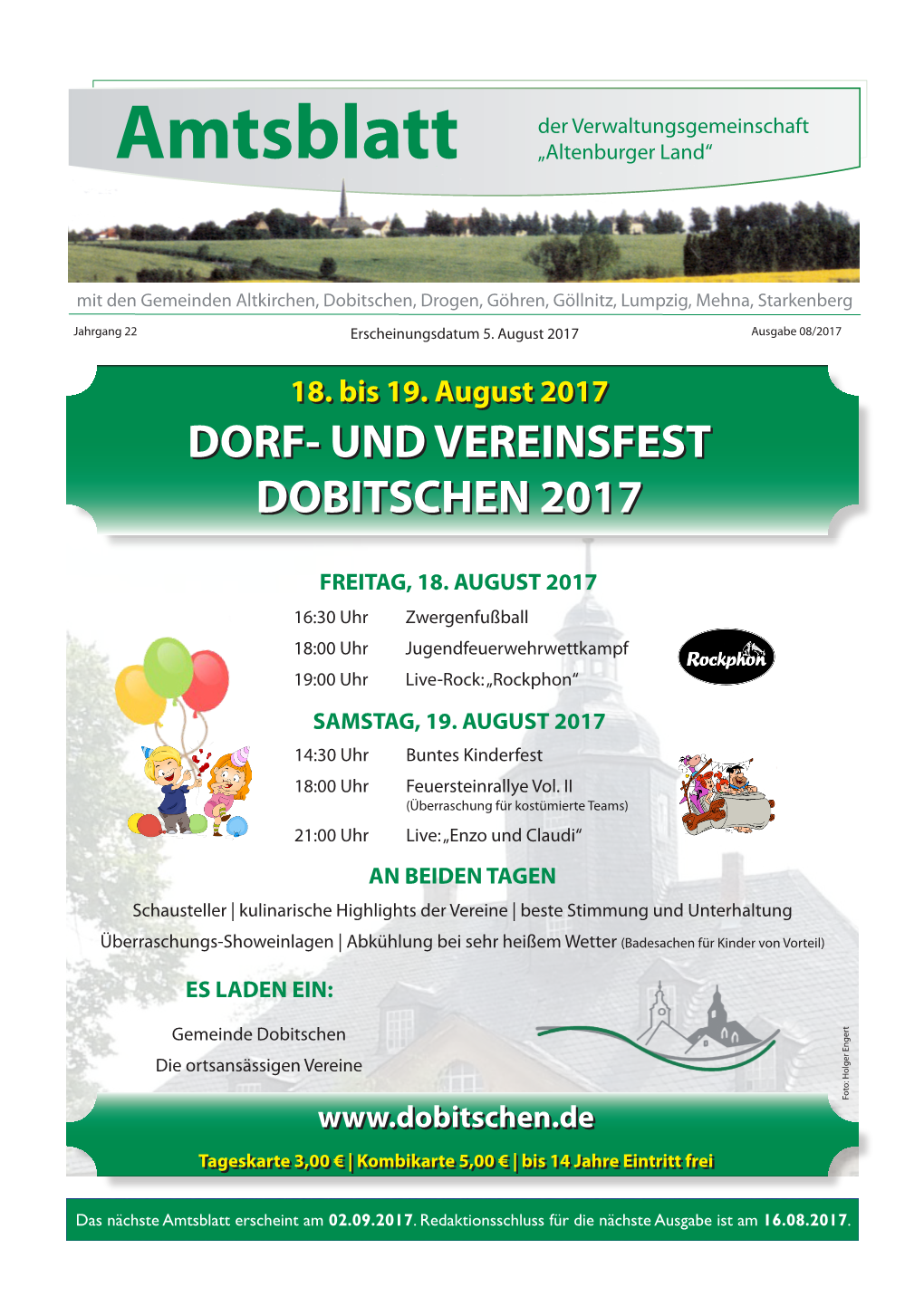 Dorf- Und Vereinsfest Dobitschen 2017 Dorf- Und Vereinsfest Dobitschen 2017