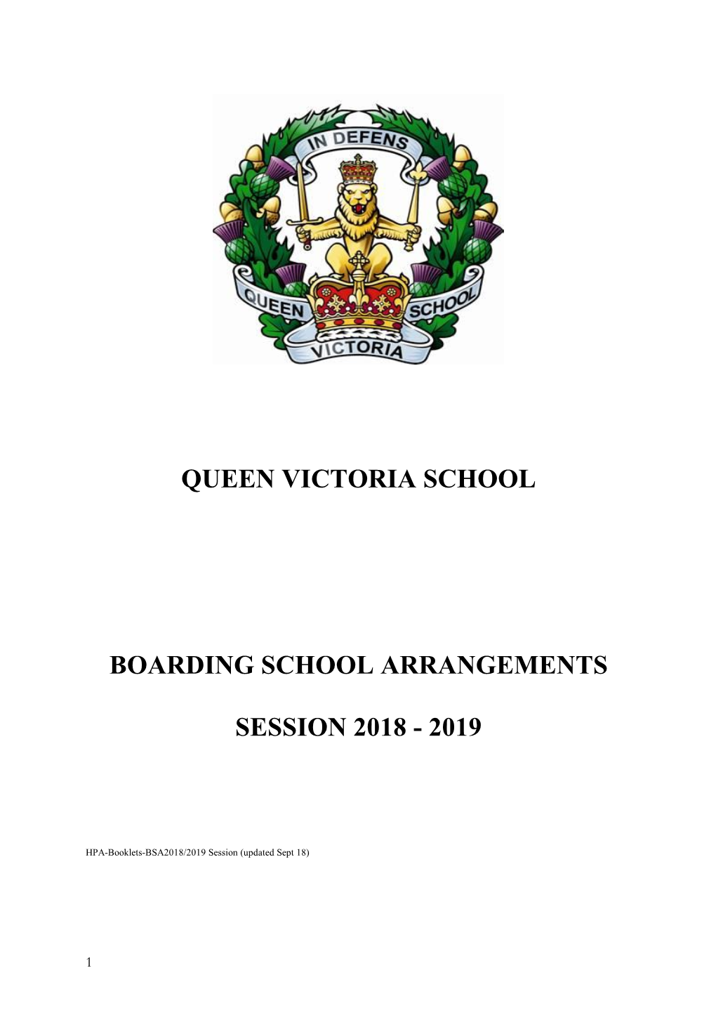 BSA Booklet Session 2018-2019 Updated