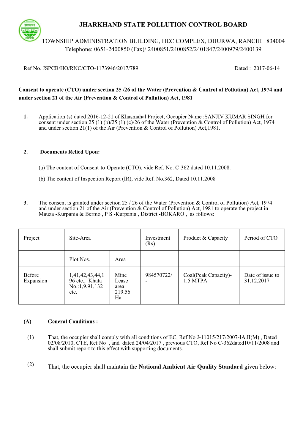 Jharkhand State Pollution Control Board