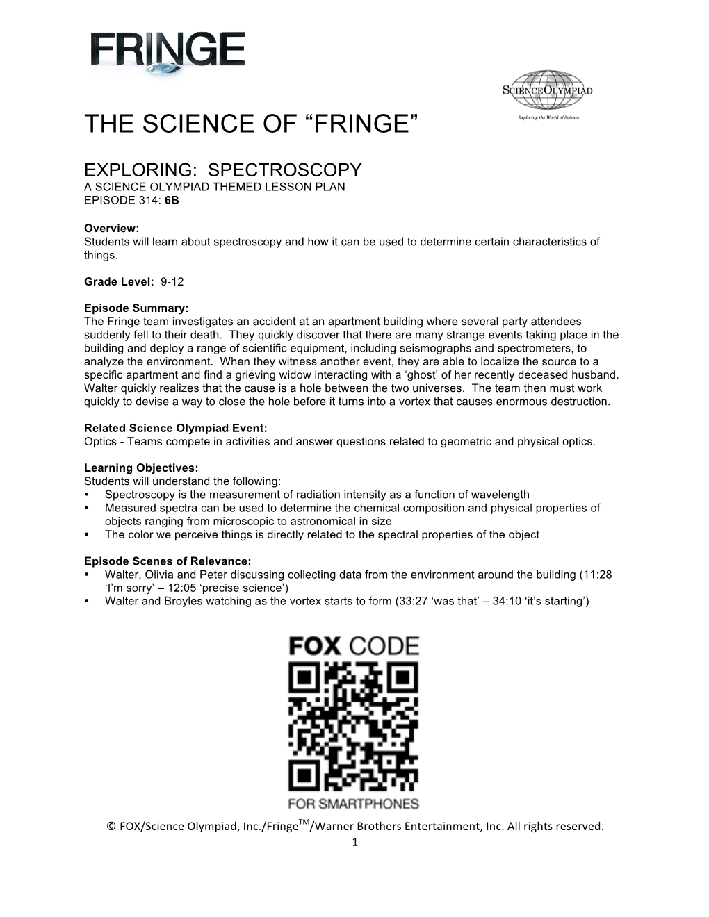 The Science of “Fringe”