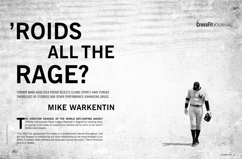 Mike Warkentin the Director General of the World Anti-Doping