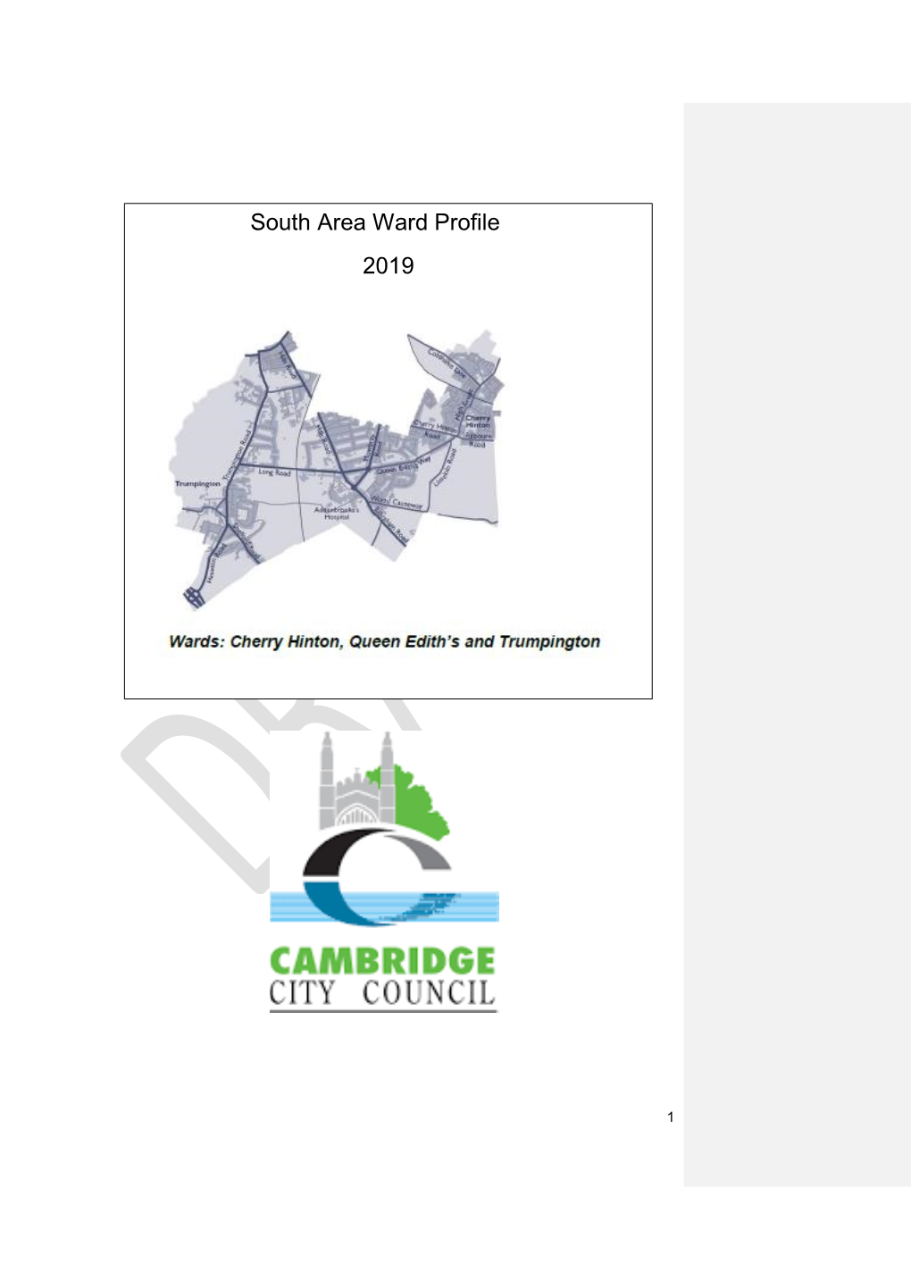 South Area Ward Profile 2019