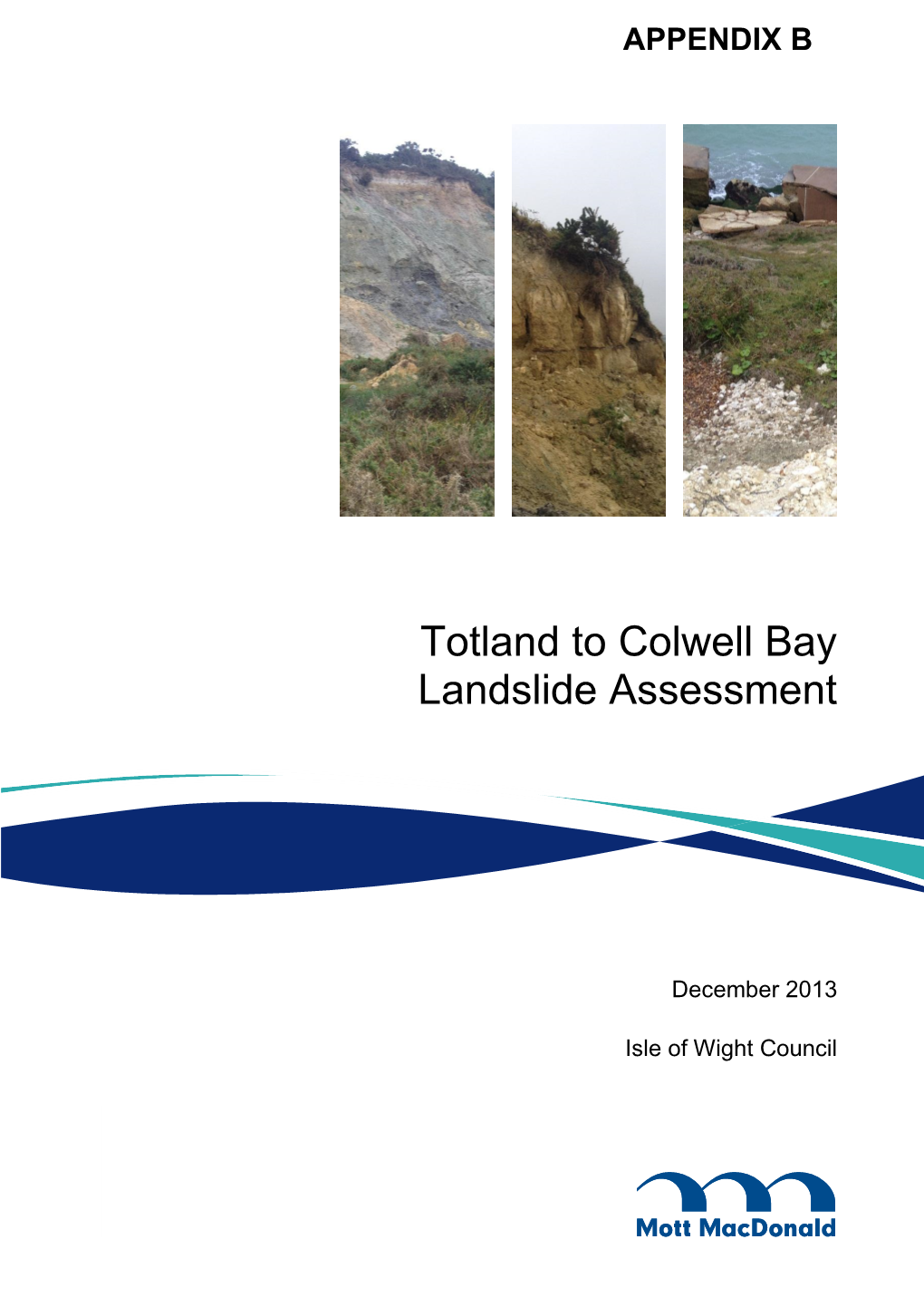 Totland to Colwell Bay Landslide Assessment